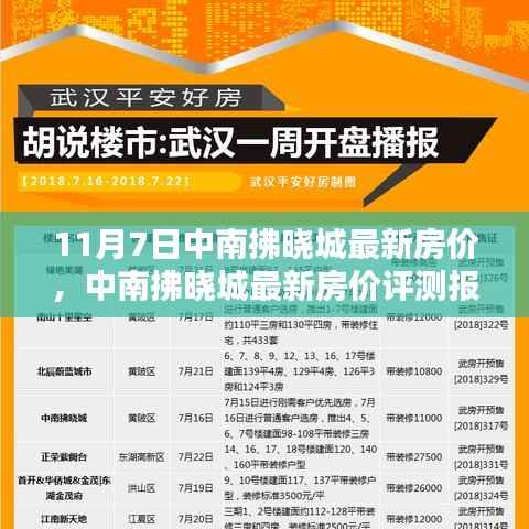 中南拂晓城最新房价评测报告(11月7日)