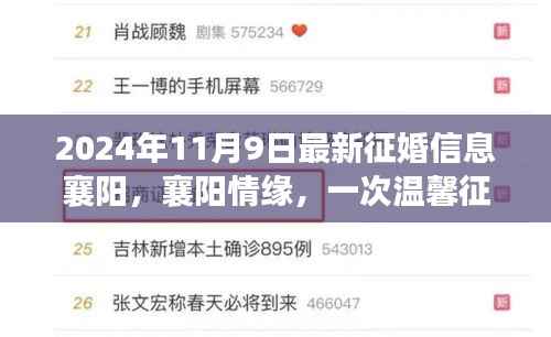 襄阳情缘,征婚信息引发的奇妙际遇