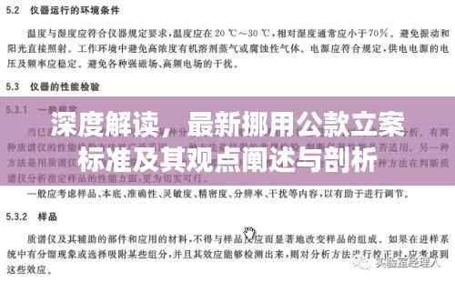 深度解读,最新挪用公款立案标准及其观点阐述与剖析