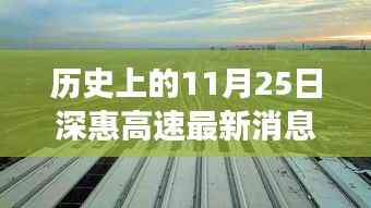 历史上的11月25日深惠高速最新进展与巷弄深处的独特小店探秘之旅