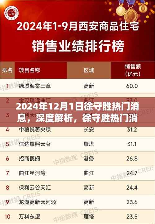 徐守胜热门消息深度解析,2024年12月1日的全新体验。