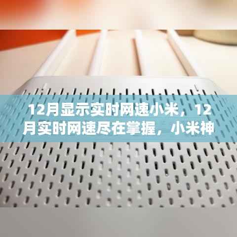 小米神器，实时网速尽在掌控，畅享超快网络体验！