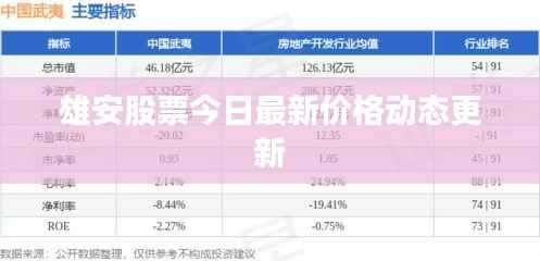 雄安股票今日最新价格动态更新