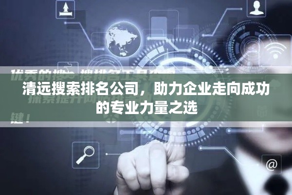 清远搜索排名公司,助力企业走向成功的专业力量之选