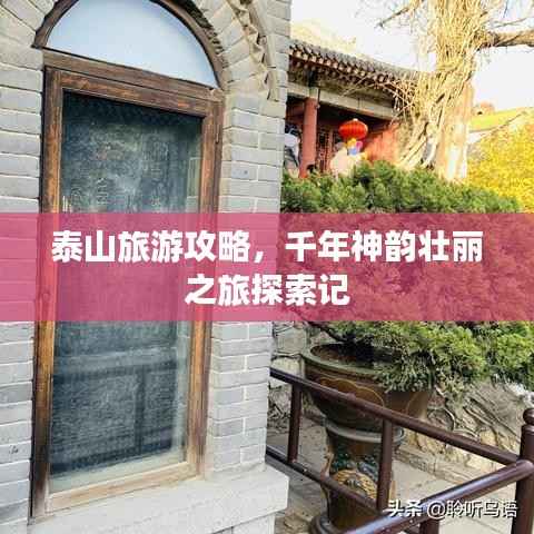 泰山旅游攻略,千年神韵壮丽之旅探索记